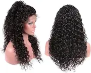 Healvian Wig Natural Head Wig for Women Small Curly Hair Wig Front Lace Stylish and Comfortable Black
