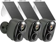 Security Cameras Wireless Outdoor -2K Home Security Camera Battery Powered, Outdoor Security Cameras with 3MP Color Night Vision/Spotlight/IP65 Waterproof/PIR Detection/2-Way Talk/Cloud/SD-up to 256G