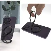Phone Ring Holder Finger Kickstand, 360o Rotation Cell Phone Ring Stand for Desk, Metal Phone Multi-Angle Back Grip for Foldable Magnetic Car Mount