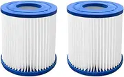 Ynzeyx Filter Cartridge Type II, 2Pcs 10.6 * 13.6 cm /4.2 * 5.4 in Swimming Pool Filter Cartridge Replacement for Bestway Type II