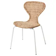 ÄLVSTA chair, handmade rattan/Sefast white