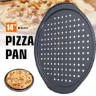 Carbon Steel Kitchen Baking Tray Pizza Pan Cooking Tool Crispy Crust Pizza