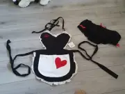 BNWT Vintage Ann Summers Miss Hot Cakes Apron & Bloomers Set Size 14 Ultra Rare
