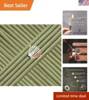 Survival Paracord Parachute Fire Cord Survival Ropes Red Tinder Cord PE Fishi...