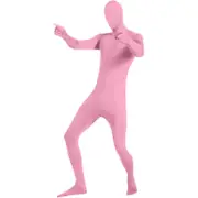 Adults Well-fit Unitard Spandex One Piece Full Body Zentai Costume Bodysuit for Men and Women Pink M