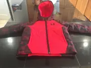 BOYS Under Armour COLDGEAR STORM jacket SIZE 4 BLACK/RED NWT