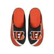 FOCO NFL Men's NFL Cincinnati Bengals 2022 Big Logo Color Edge Slippers