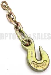 3/8" Clevis Hook G70 w/ Chain Link Auto Body Repair Pull Clamp
