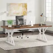 Executive Desk, Large Computer Office Desk Workstation for Home Office