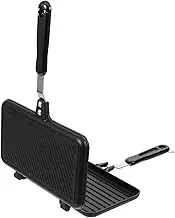 Sandwich Pan Baking Pans Bread Frying Sandwich Skillet Breakfast Double Fry Nonstick Cookware Skillet Household Baking Tool Household Waffle Maker Waffle Maker Aluminum Alloy