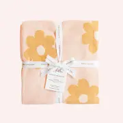 Cotton Baby Blanket - Daisy Chain by Fox & Fallow | the memo