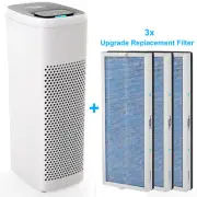 Air Purifier For Home Large Room H13 HEPA Air Cleaner Smoke Pet Odor +3*Filters