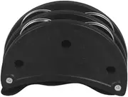 Qianly Foot Tambourine with Metal Bells Professional, Portable, Sturdy, Percussion Foot Drum for Drum Guitar Playing, Black