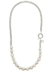 Pearl Octopuss.y Paris Diamond Silver-plated Necklace ONE SIZE