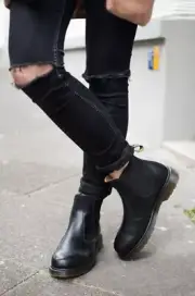 Dr. Martens 2976 Chelsea Boots Womens 12 | Mens 11 Mono Black Smooth NEW in Box