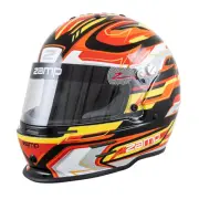 Zamp H753C4257, RZ-42Y Youth Helmet, 57cm, Black/Red/Orange, Snell CMR2016