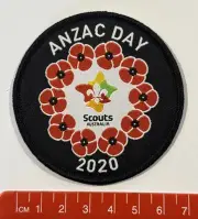 2020 ANZAC DAY - Scouts Australia Badge / Patch, Perfect Condition