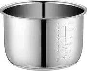 KICHOUSE Stainless Steel Pot Rice Cooking Pan Rice Cooker Replacement Pot Replacement Inner Cooking Pot Power Cooker Inner Pot Electric Pressure Cooker Pot Rice Maker Pan Indoor Sticky Rice