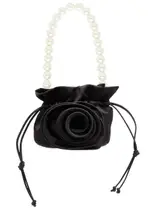 Magda Butrym Magda Small Satin Bucket bag - Black ONE SIZE