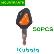 50X Kubota Ignition Keys 459A Excavator Backhoe Skid Steer Track Loader /w Logo
