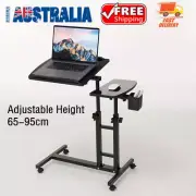 Laptop Table Mobile Adjustable Height Laptop Stand for Couch Hospital Bed Table