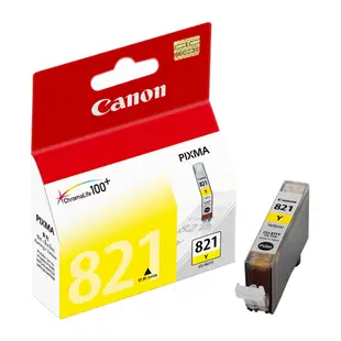 Canon CLI-821Y 原廠黃色墨水匣 CLI-821 Y 適用 IP3680/IP4680/IP4760