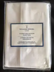 Set/2 Williams Sonoma HOME Signature Satin Standard Pillowcase 600 TC New
