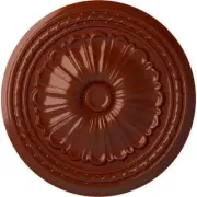 Ekena Millwork Building Materials 20.5"Wx20.5"L Paintable Circle Nail Firebrick