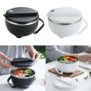 Ramen Bowl with Cover Noodle Bowl Sturdy Salad Bowl Food Container Soup Bowl