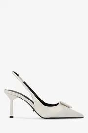 tony bianco bertie white hi shine heels in white