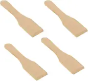 4Pcs Raclette Scraper Wooden Raclette Spatula Wood Kitchen Utensils for Non-stick Pans,Cheese