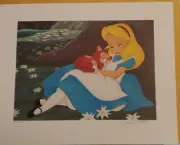 Don Williams Dumbo Alice Wonderland Signed Disney Cast Exclusive Lithograph Art