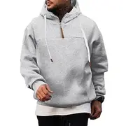 Men's Zip Up Hoodie Zip Sweatshirt Wine Red Black White Navy Blue Khaki Hooded Plain Zip Up Sports Outdoor Casual Daily Streetwear Cool Sportswear Fall Winte