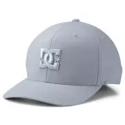 DC Shoes Cap Star TX Monochrome Gray FlexFit Stretch Fit Hat Exclusive