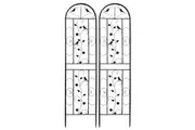 Vibe Geeks 2 Pack Garden Trellis Patio Metal Wire Lattices Grid Panels for Climbing Plants