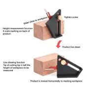 Woodworking Center Finder Scriber 1/2 Carpentry Sawing Measuring Joint Tool