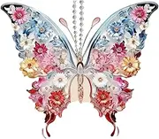 Butterfly Sun Catcher For Car | Butterfly Decorations Wall - 2D Animal Decoration Dangle Glitter Home Door For Window Interior View Christmas