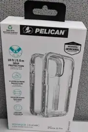Pelican Voyager 4 Layer Case w/ Holster for Apple iPhone 13 Pro - Clear-New
