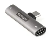 StarTech.com USB C Audio & Charge Adapter, USB-C Audio Adapter with 3.5mm Headset Jack and USB Type-C PD Charging, For USB-C Pho