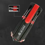 8 in 1 Multifunction Screwdriver Tool Set Super Bright LED Torch Flashlight #C