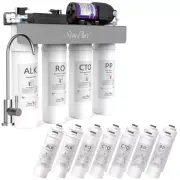 Simpure WP2-400GPD 8 Stage UV Alkaline pH+ RO Reverse Osmosis Filtration System