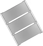 iplusmile 3pcs Blank Office Name Plate Holders Double Sided Aluminum Signage for Custom Office Signs for Hospitals Schools Professional Spaces Easy Identification Versatile Use