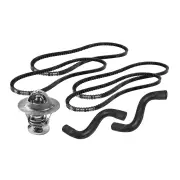 Gates Thermostat + Radiator Hose Drive Belt Kit for Toyota Hilux Surf LN65 84-88