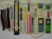 ZIPPERS, 13 TALON, COATS/CLARK, JEANS BRASS, TROUSER, 7,9,11,12, 20", VTG,NOS