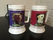Beer Mugs X2 Labrador Retreiver