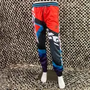 NEW HK Army Track Jogger Pants - Retro Orange/Teal - X-Large