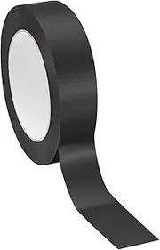uxcell 1"x0.009" Bookbinding Tape, 22 Yard Cloth Bookbinding Repair Tape Book Binding Tape Self Adhesive for Repairing Old Books, Black