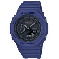 在飛比找momo購物網優惠-【CASIO 卡西歐】G-SHOCK 八角錶殼耐衝擊運動雙顯