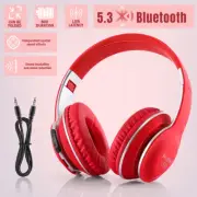 Wireless Bluetooth 5.0 Headphones Over Ear Headset Stereo Foldable with Mic
