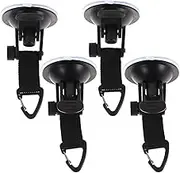 Veemoon 1set Heavy Duty Tent Suction Cup Hooks Durable Suction Anchors for Camping Tarp Reusable Outdoor Tent Fixing Hooks Compact and Portable Design for Camping and Travel 4pcs